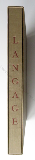 G&eacute;rard SCHNEIDER - Robert Ganzo. Langage. Paris, Lydia Conti, 1948.