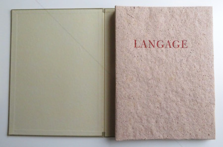 G&eacute;rard SCHNEIDER - Robert Ganzo. Langage. Paris, Lydia Conti, 1948.