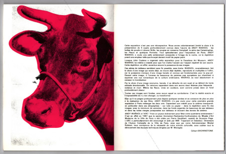 Andy WARHOL. Paris, Arc / Muse d'Art Moderne, 1970.
