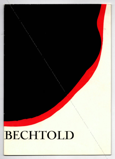 Erwin BECHTOLD. Barcelona, Galeria Ren Mtras, 1965.