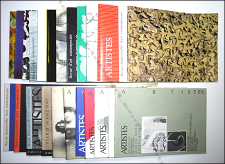 ARTISTES. Revue bimestrielle d'art contemporain. Paris, Belimi / B. Lamarche-Vadel / Adver / Joël Lechaux, (1979-1985).
