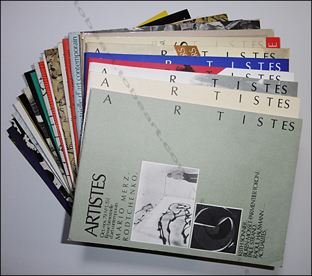 ARTISTES. Revue bimestrielle d'art contemporain. Paris, Belimi / B. Lamarche-Vadel / Adver / Joël Lechaux, (1979-1985).