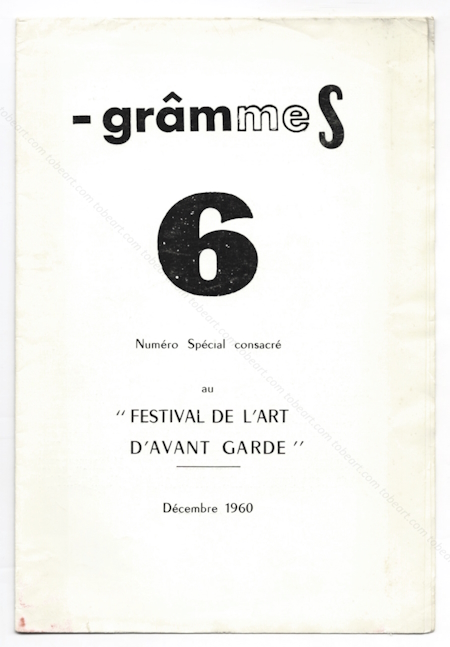 GrmmeS N6. Numro spcial. Viry-Chatillon, Editions du Parc (Robert Estivals), 1960.