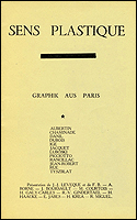 Sens Plastique. Revue mensuelle NXXVIII. Paris, Librairie-Galerie Le Soleil dans la Tte, 1960.