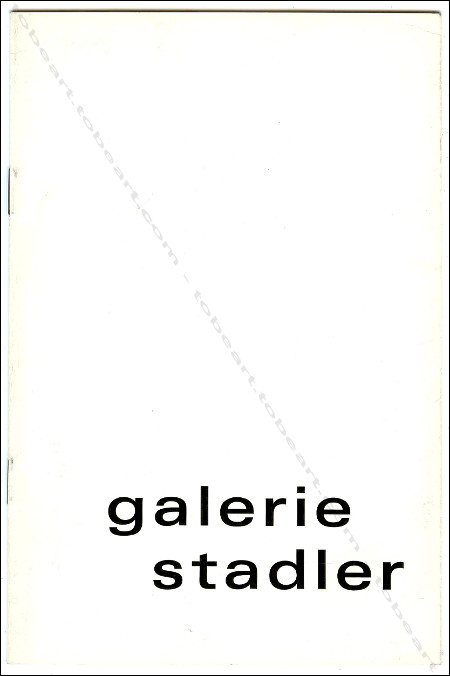 Georges MATHIEU - Antonio SAURA - Antoni TAPIES. Paris, Galerie Stadler, 1971.