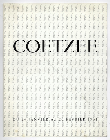 Christo COETZEE. Paris, Galerie Stadler, 1961.