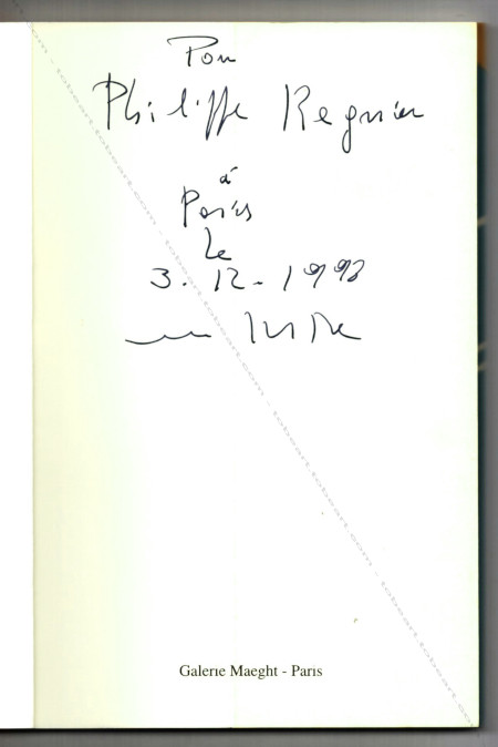 Marco Del RE. Carnet de voyage - Ouvre grav 1988-1998. Paris, Maeght, 1998.