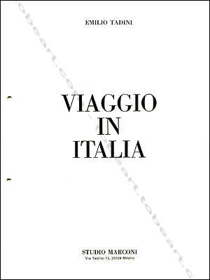 Emilio TADINI. Milan, Studio Marconi, 1971.