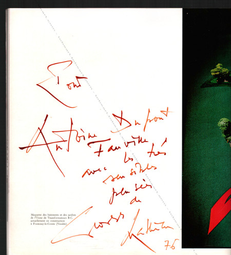 ddicace de Georges MATHIEU. Paris, Manufacture Nationale des Gobelins, 1969.