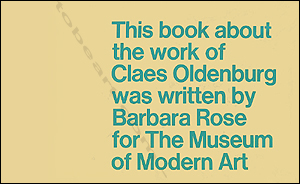 Claes Oldenburg - New York, MOMA, 1970