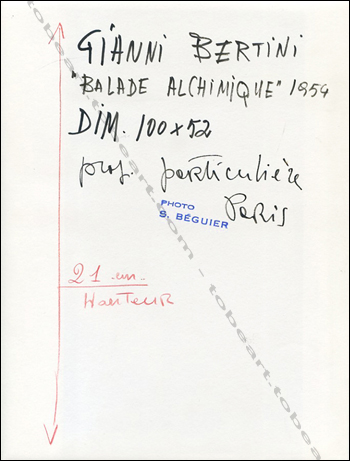 Gianni BERTINI - «Balade Alchimique» 1954.