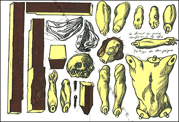  Lithographie originale de Henri Cueco.