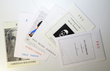 Revue FEU - Jean-Michel ALBEROLA, Robert COMBAS, Niele TORONI, Christian BOLTANSKI, Paul-Armand GETTE et Michel JOURNIAC. Paris, Daviot Editeur, 1989-1994.