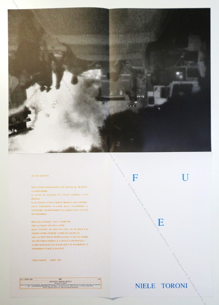 FEU N3 - Niele TORONI. Paris, Daviot Editeur, 1990.