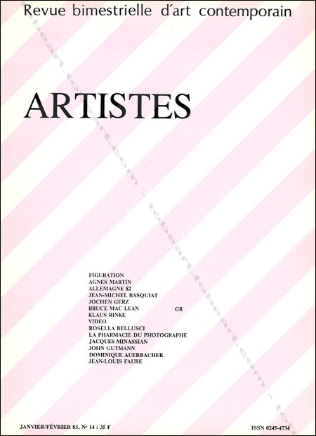 Revue d'art : Artistes n°14