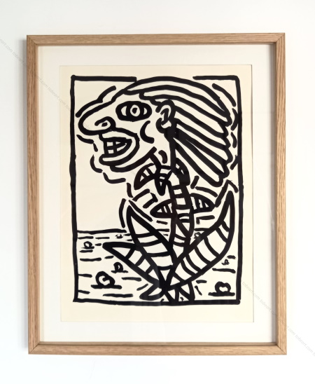 Robert COMBAS - Iroquois. S&eacute;rigraphie originale, 1985.
