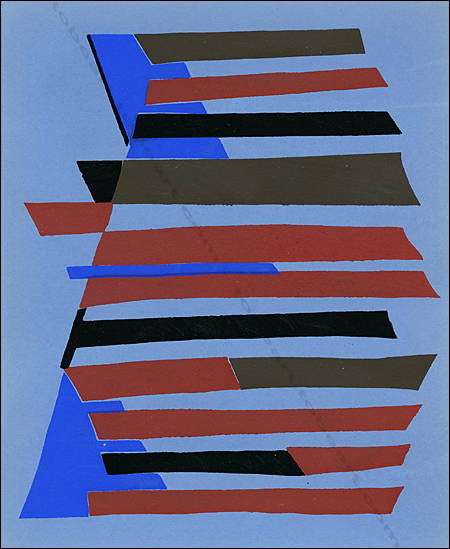 Pochoir de Alberto Magnelli ex&eacute;cut&eacute; par l'atelier Renson Fils &agrave; Paris pour les &eacute;ditions Art d'aujourd'hui en 1952.