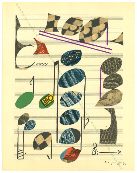 Alberto MAGNELLI - Lithographie / lithograph, XX&egrave;me Si&egrave;cle 1971.