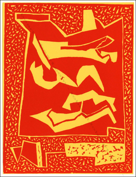 Alberto MAGNELLI. Lithographique d'apr&egrave;s une gravure sur bois / lithograph after, XX&egrave;me Si&egrave;cle 1959..