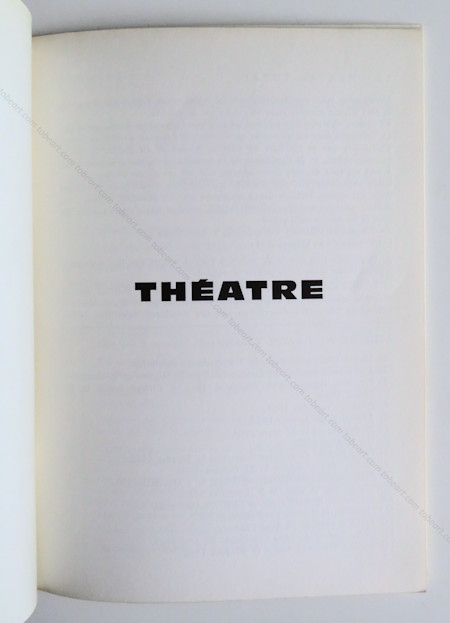 BEN (Vautier). TOUT n�9. THEATRE. Nice, Centre d'Art total (Ben), (1965).