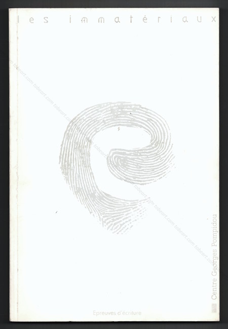 Les Immatériaux - 1) Epreuves d'écriture et 2) Album et Inventaire. Paris, Centre Georges Pompidou, 1985.