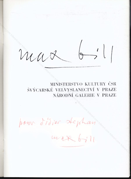 Max BILL. Prague, Národní galerie, 1987.