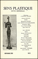 Sens Plastique. Revue mensuelle N°IX. Paris, Librairie-Galerie Le Soleil dans la Tête, 1959.